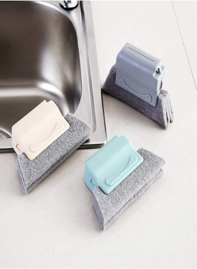 KhuHap Cleaning Combo of Window Groove Frame Cleaning Brush or Door Track Cleaning Brushes with Mini Dustpan Edge Dust Cleaner Tool for All Corners Edges and Gaps, Random Color, Pack of 2 - Image 4